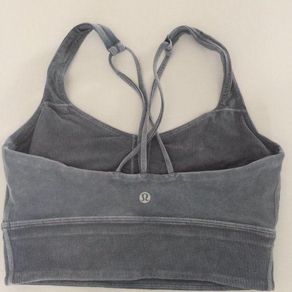 Lululemon Washed Denim Longline Sports Bra - Picture 2 of 2